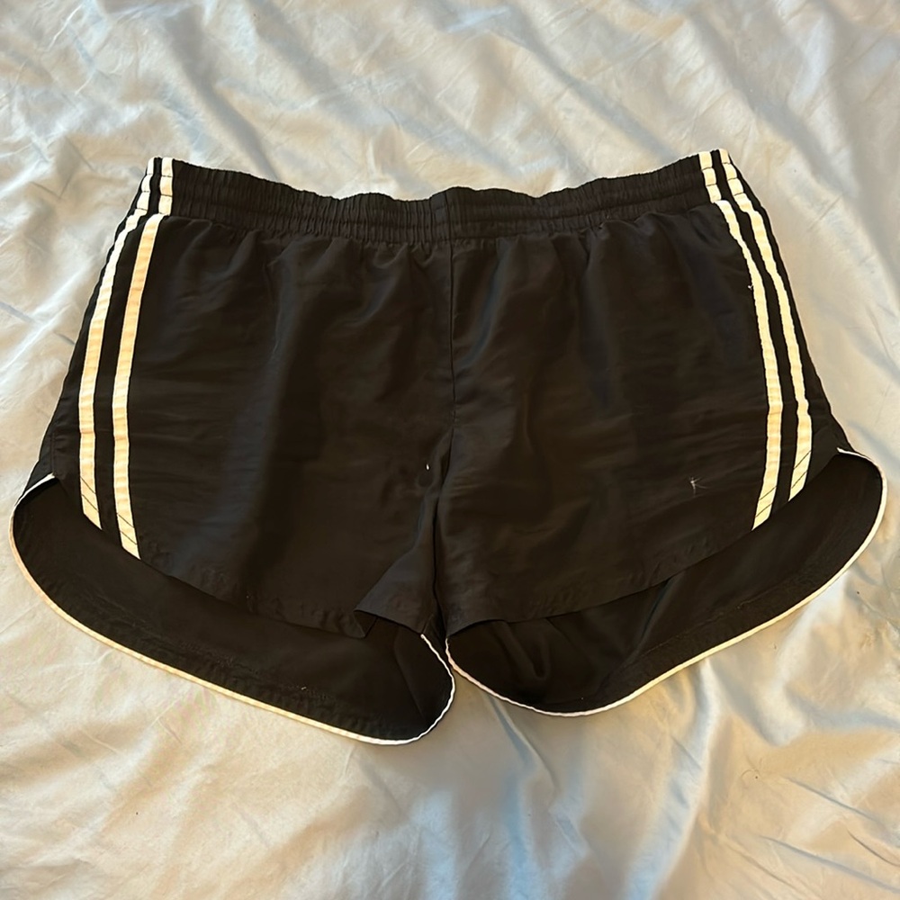 Danskin Now Women’s Running Athletic Shorts Black and White Medium